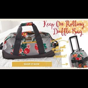 Keep on rolling Matilda Jane duffel NWT